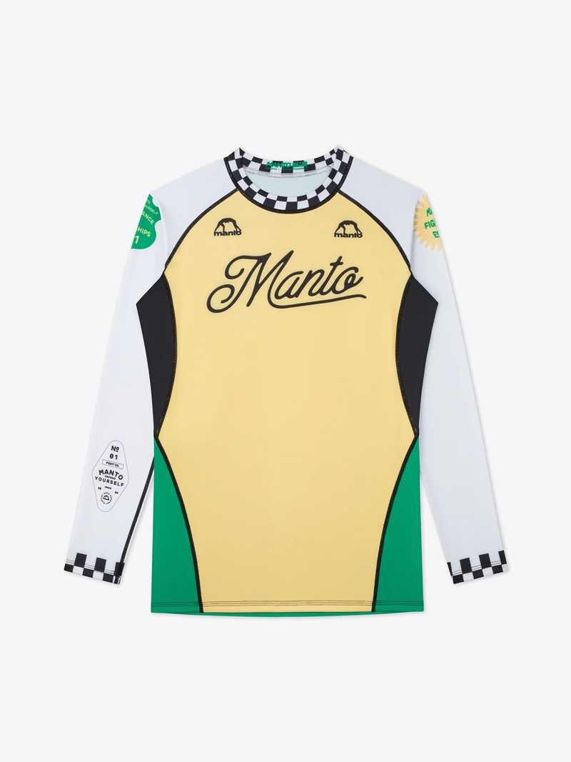 MANTO rashguard CROSS - yellow